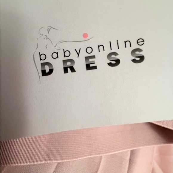 Baby Pink Pleated A-Line Skirt with Elastic Waistband - Picture 8 of 10